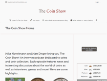 Tablet Screenshot of coinshowradio.com
